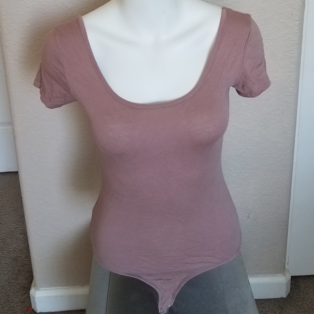 Nude mauve onesie